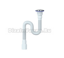 Сифон для раковины Unicorn 555109 32 мм, трубный, белый