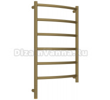 Полотенцесушитель электрический Сунержа Галант 3.1 032-6000-8050 90x55 см, подключение слева, матовое золото, лесенка