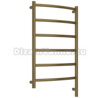 Полотенцесушитель электрический Сунержа Галант 3.1 05-6001-8050 90x55 см, подключение справа, состаренная бронза, лесенка