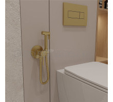 Гигиенический душ Oliveeka Y OL-829902-BG С ВНУТРЕННЕЙ ЧАСТЬЮ, золотой матовый