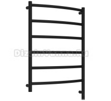 Полотенцесушитель электрический Сунержа Галант 3.1 31-6001-8060 90x65 см, подключение справа, матовый черный, лесенка