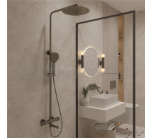 Душевая стойка Oliveeka Y OL-739902-BGM матовый оружейный металл