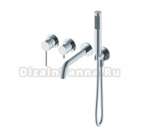 Встраиваемый смеситель для душа и ванны Oliveeka Y OL-889017-CR С ВНУТРЕННЕЙ ЧАСТЬЮ, хром