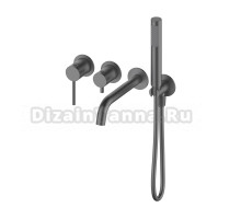 Встраиваемый смеситель для душа и ванны Oliveeka Y OL-889017-BGM С ВНУТРЕННЕЙ ЧАСТЬЮ, матовый оружейный металл