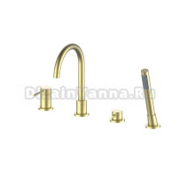 Смеситель на борт ванны Oliveeka Y OL-669017-BG золотой матовый