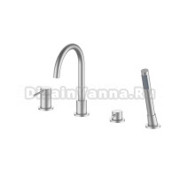 Смеситель на борт ванны Oliveeka Y OL-669017-BN никель матовый