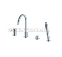 Смеситель на борт ванны Oliveeka Y OL-669017-CR хром