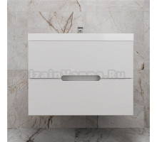 Тумба с раковиной Style Line Матис 80 подвесная, белая матовая