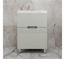 Тумба с раковиной Style Line Матис 60 напольная, олива