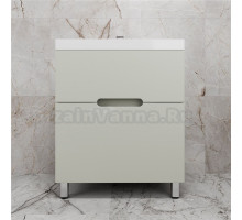 Тумба с раковиной Style Line Матис 70 напольная, олива