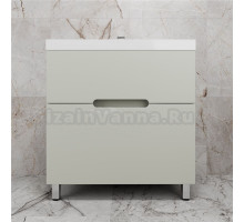 Тумба с раковиной Style Line Матис 80 напольная, олива