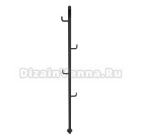 Полотенцесушитель электрический AQUAme c поворотными крючками AQM3150MB