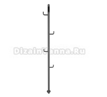 Полотенцесушитель электрический AQUAme c поворотными крючками AQM3150GM