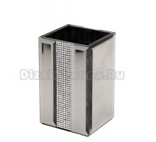 Стакан для зубных щеток Ridder Polly 2248127 серебро, стеклянный