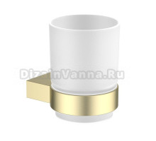 Стакан для ванной Timo Luiro 18531/17 настенный, золото, стеклянный