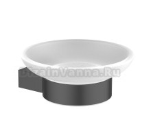 Мыльница Timo Luiro 18521/03 настенная, стеклянная, черная