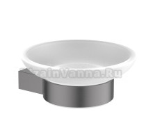 Мыльница Timo Luiro 18521/18 настенная, стеклянная, черная