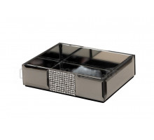 Мыльница Ridder Polly 2248327 стеклянная, хром