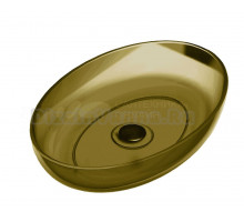 Накладная раковина Abber Kristall AT2801Vesuvian 60 оливковая, овальная