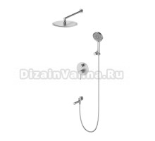 Душевой комплект Oliveeka Y OL-939017-BN С ВНУТРЕННЕЙ ЧАСТЬЮ, никель матовый