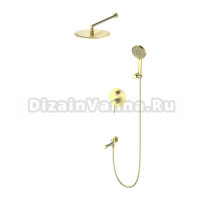 Душевой комплект Oliveeka Y OL-939017-BG С ВНУТРЕННЕЙ ЧАСТЬЮ, золотой матовый