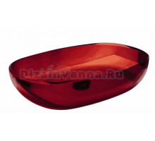 Накладная раковина Abber Kristall AT2805Rubin 60 красная, прямоугольная