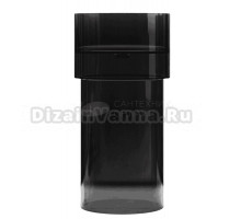 Раковина напольная Abber Kristall AT2701Onyx 45 глянцевая черная, круглая