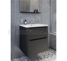 Тумба с раковиной STWORKI Монтре 60 антрацит