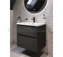 Тумба с раковиной STWORKI Монтре 70 антрацит
