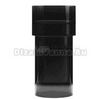 Раковина напольная Abber Kristall AT2701Onyx-H 45 глянцевая черная, круглая