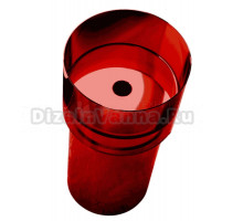 Раковина напольная Abber Kristall AT2701Rubin 45 красная, круглая