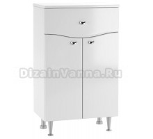 Тумба Айсберг Волна 50 напольная, белая