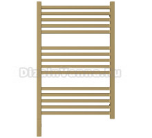 Полотенцесушитель электрический Сунержа Модус 3.1 032-5900-8050 90x55 см, подключение слева, матовое золото, лесенка