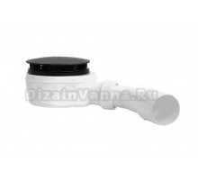 Сифон для поддона Plastbrno EWBN942 90 мм, черный, низкий, черный