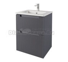 Тумба под раковину без столешницы Dreja Euphoria 60 матовый серый базальт
