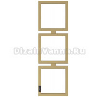 Полотенцесушитель электрический Сунержа Этюд E 32-0844-1030 105x35 см, подключение слева, золотой шелк