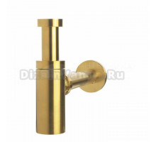 Сифон для раковины Plastbrno EMCRG03 32 мм, бутылочный, матовое золото