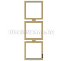 Полотенцесушитель электрический Сунержа Этюд E 32-0845-1030 105x35 см, подключение справа, золотой шелк