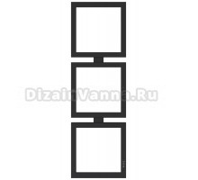 Полотенцесушитель электрический Сунержа Этюд E 31-0845-1030 105x35 см, подключение справа, матовый черный
