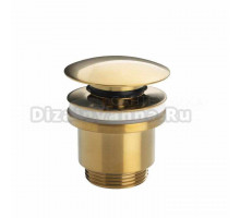 Донный клапан для раковины Plastbrno EUVCG06 без перелива, матовое золото