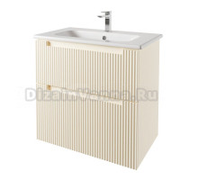 Тумба с раковиной Dreja Euphoria 80 матовая бежевая