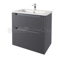 Тумба с раковиной Dreja Euphoria 80 матовый серый базальт