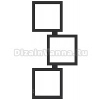 Полотенцесушитель электрический Сунержа Этюд ES 31-0846-1050 105x50 см, подключение слева, матовый черный