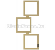 Полотенцесушитель электрический Сунержа Этюд ES 32-0847-1050 105x50 см, подключение справа, золотой шелк