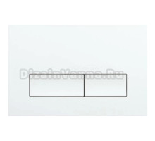 Кнопка смыва для унитаза Veconi Flush V1 пластик, цвет белый глянец