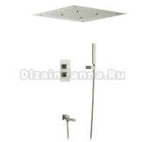 Душевой комплект Timo Petruma SX-5019/13SM С ВНУТРЕННЕЙ ЧАСТЬЮ, с термостатом, никель