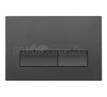 Кнопка смыва для унитаза Veconi Flush V1 пластик, цвет матовый черный