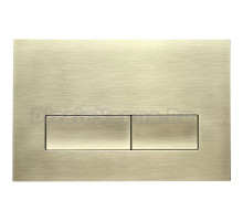 Кнопка смыва для унитаза Veconi Flush V1 пластик, цвет золото брашинг