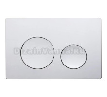 Кнопка смыва для унитаза Veconi Flush V2 пластик, цвет хром глянец