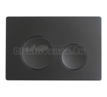 Кнопка смыва для унитаза Veconi Flush V2 пластик, цвет матовый черный